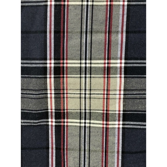 Coevals Club Pearl Snap Western Shirt Mens Medium Roll Tab L/S Gray Plaid - Picture 7 of 11